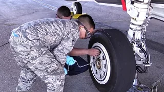 How To Change Tire On $100 Million Dollars Plane -  F-35 Tire Swap