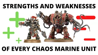 Strengths and Weaknesses for EVERY Chaos Space Marines Codex Unit