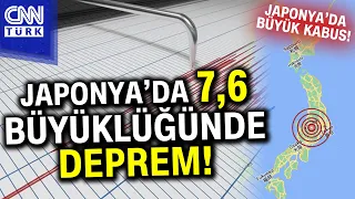 Japonya'da Feci Deprem! 7,6 Büyüklüğünde... Tsunami Uyarısı Verildi #Haber