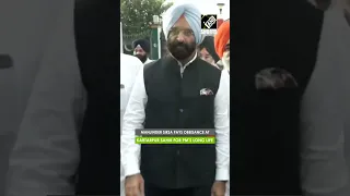 BJP’s Manjinder Singh Sirsa pays obeisance at Kartarpur Sahib for long life of PM Modi