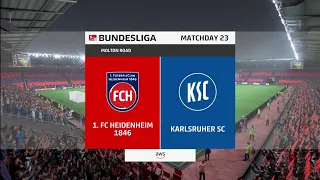 FIFA 23 | FC Heidenheim vs Karlsruher SC - Bundesliga | Gameplay