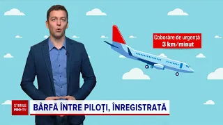 Anchetă după o discuție între doi piloți care vorbeau despre aterizarea prea rapidă a unui coleg