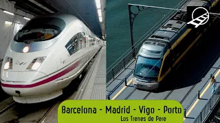 Tren Barcelona - Madrid - Vigo - Oporto | Cruzando la península Ibérica en Tren