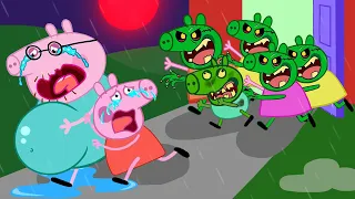 Peppa Zombie Apocalypse, Zombies Appear At The Pig City 🧟‍♀️ | Peppa Pig Funny Animation