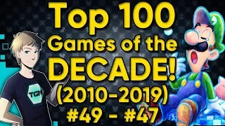 TOP 100 GAMES OF THE DECADE (2010-2019) - Part 18: #49-47