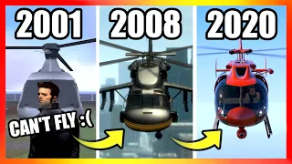 Evolution of HELICOPTERS LOGIC in GTA Games (2001-2020)