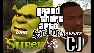 CJ meets Shrek (GTA San Andreas)