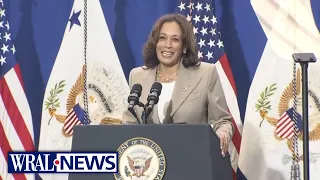 Kamala Harris speaks in Durham about making healthcare more affordable