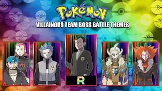 All Pokémon Villainous Team Boss Battle Themes [GEN 1-7] 2017