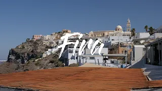 Fira walking tour, Santorin, Greece - 4K UHD - Virtual Trip