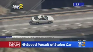 WATCH: Stolen Car Suspect Taken Into Custody After Chase