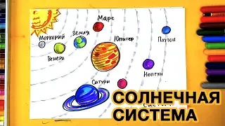 Рисуем СОЛНЕЧНУЮ СИСТЕМУ как нарисовать ПЛАНЕТЫ фломастерами с РыбаКит