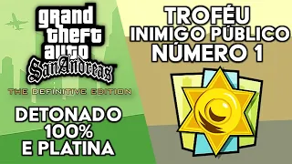 GTA San Andreas Definitive Edition - Detonado 100% e Platina - Troféu Inimigo Público Número 1