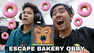 KENA SUMPAH JADI DONAT 😱 ESCAPE THE BAKERY OBBY 😂