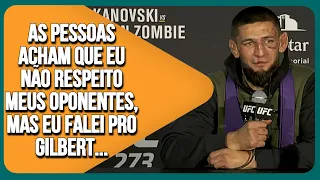 KHAMZAT CHIMAEV CONTA O QUE FALOU PARA O GILBERT BURNS NOS BASTIDORES APÓS A LUTA | LEGENDADO