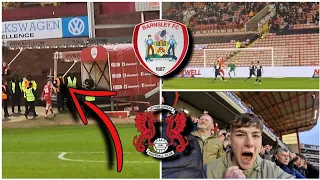 ABSOLUTE CARNAGE AT THE DEATH, 90+5 MINUTE WINNER & RED CARD/ Barnsley Vs Leyton Orient Vlog!