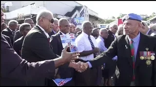 Parade commemorating the 40th anniversary of Fiji's peacekeeping contributions to the UN