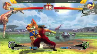 Gamerbee (Adon) vs Kazunoko (Yun) - SXSW Gaming - #USF4