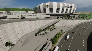 Arena MRV - Maquete Eletrônica - Estádio do Galo - Vista Externa e Interna