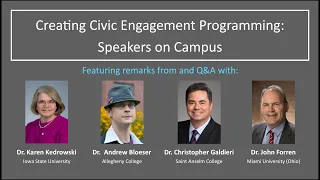 Creating Civic Engagement Programming: Speakers on Campus