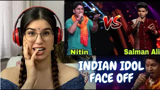 INSANE Indian Idol FACE OFF Performance REACTION! - Salman Ali and Nitin