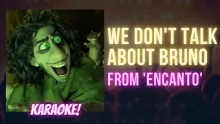 We Don't Talk About Bruno From 'Encanto' Karaoke Songs With Lyrics   Original Key e