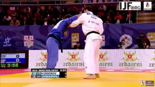 Judo 2016 Grand Prix Tbilisi: Kurbonov (UZB) - Gviniashvili (GEO) [-100kg bronze