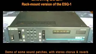 Ensoniq ESQm / ESQ-1 sound patches demo