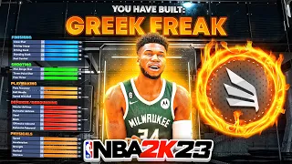 OVERPOWERED GIANNIS ANTETOKOUNMPO BUILD IS BREAKING NBA 2K23! Best Build in NBA 2K23!