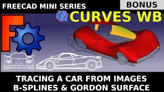 FreeCAD Curves Workbench [Bonus] Trace a car body from images / photos and create a Nurbs surface