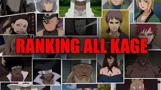 Ranking All Kage from Weakest to Strongest