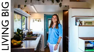 Young Woman's Beautiful Tiny House Gives Freedom From Rent / Mortgage