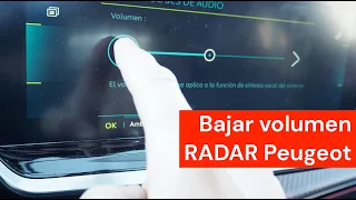 Bajar volumen aviso radar Peugeot e208