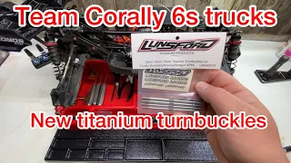 Team Corally Kronos 6s trucks titanium steering links and turnbuckles install Lunsford