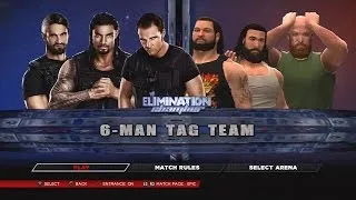 WWE 2K14 - The Shield vs The Wyatt Family Elimination Chamber