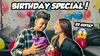 22 GIFTS FOR HIS 22ND BIRTHDAY  || AAYU VLOGS