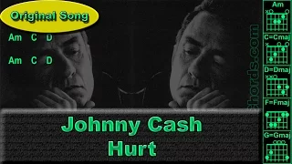 Johnny Cash - Hurt - Original - Guitar Chords (0012-A1)