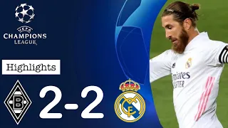 Borussia M'Gladbach 2-2 Real Madrid / 2020 Highlights and goals (CHAMPIONS LEAGUE)