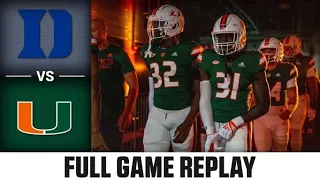 Duke vs. Miami Full Game | 2022 ACC Football