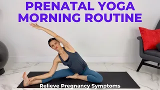 Pregnancy Yoga Morning Stretch | Relieve Pregnancy Symptoms