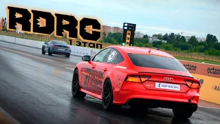 Audi TTRS БЫСТРЕЕ BUGATTI Veyron? Открыли ПАРАШЮТ и встали на тумбу!