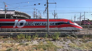 La partenza dalla stazione di Napoli Centrale & tanti incroci in linea!