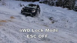 Test Duster Offroad 2WD vs 4WD In Snow 2020