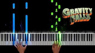 Gravity Falls - Opening Theme Piano Tutorial