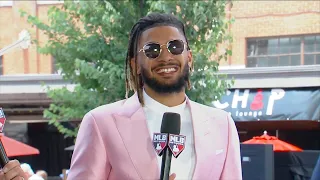 Fernando Tatis Jr. rocks the All-Star Game purple carpet