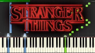 Stranger Things Theme sheet music + piano tutorial