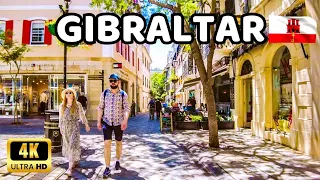 🇬🇮[4K] GIBRALTAR The Beautiful British Overseas Territory | United Kingdom City Walking Tour 2023