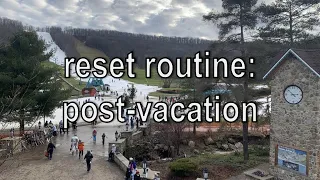 reset routine: getting my life together post-vacation (cleaning, organizing, and exercising)