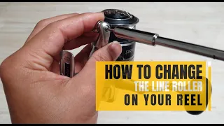 How to change the line roller on a fishing reel [Shimano Stradic]