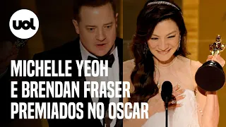 Oscar 2023: Michelle Yeoh ganha prêmio de Melhor Atriz; Brendan Fraser leva como melhor ator
